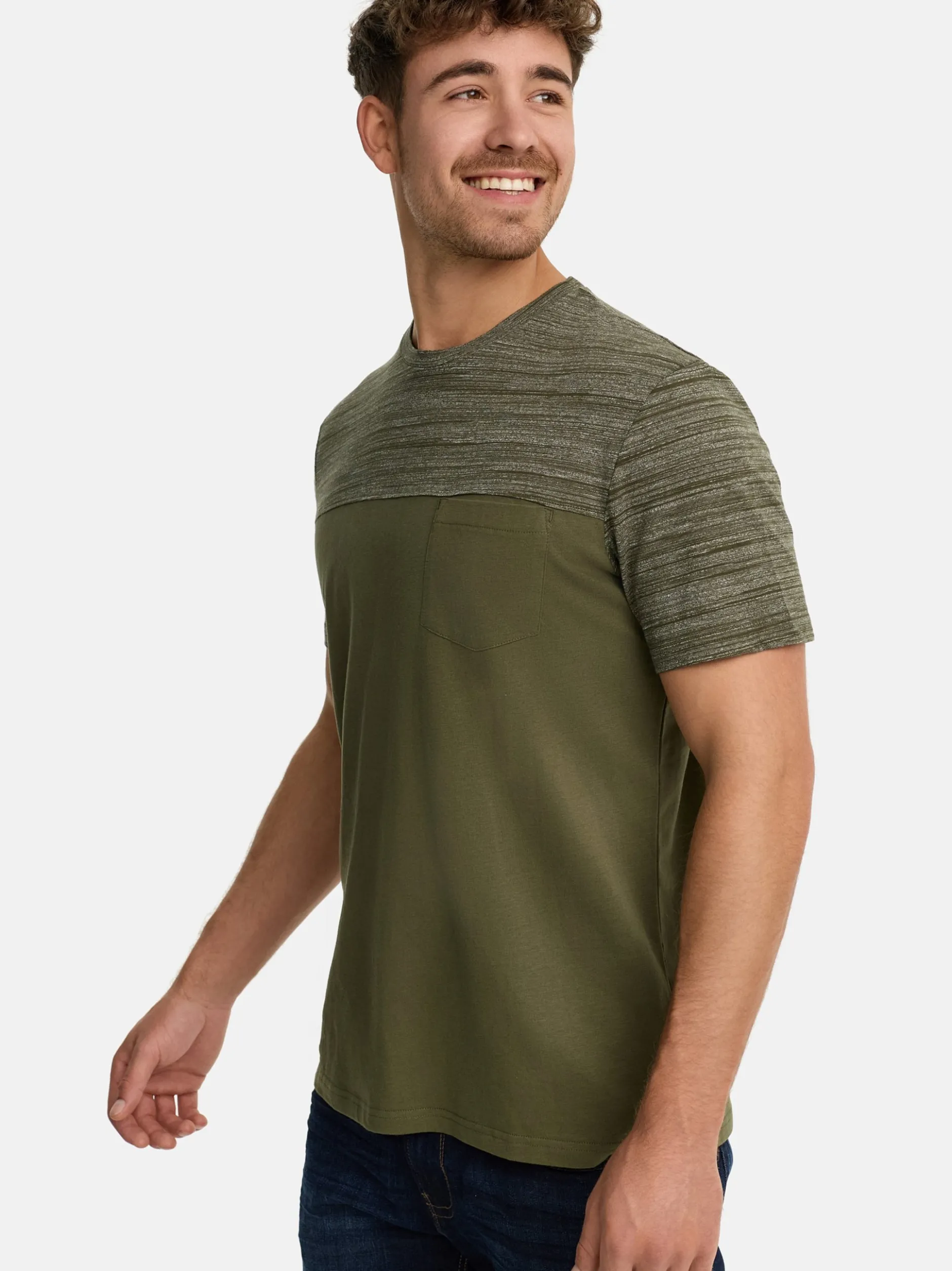Indicode Herren T-Shirt - INSprings in khaki