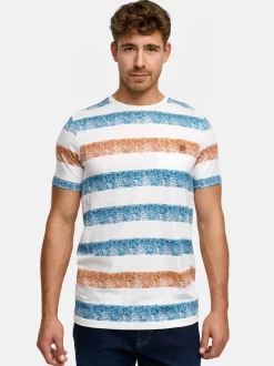Indicode Herren T-Shirt - INTamka in cognac mehrfarbig