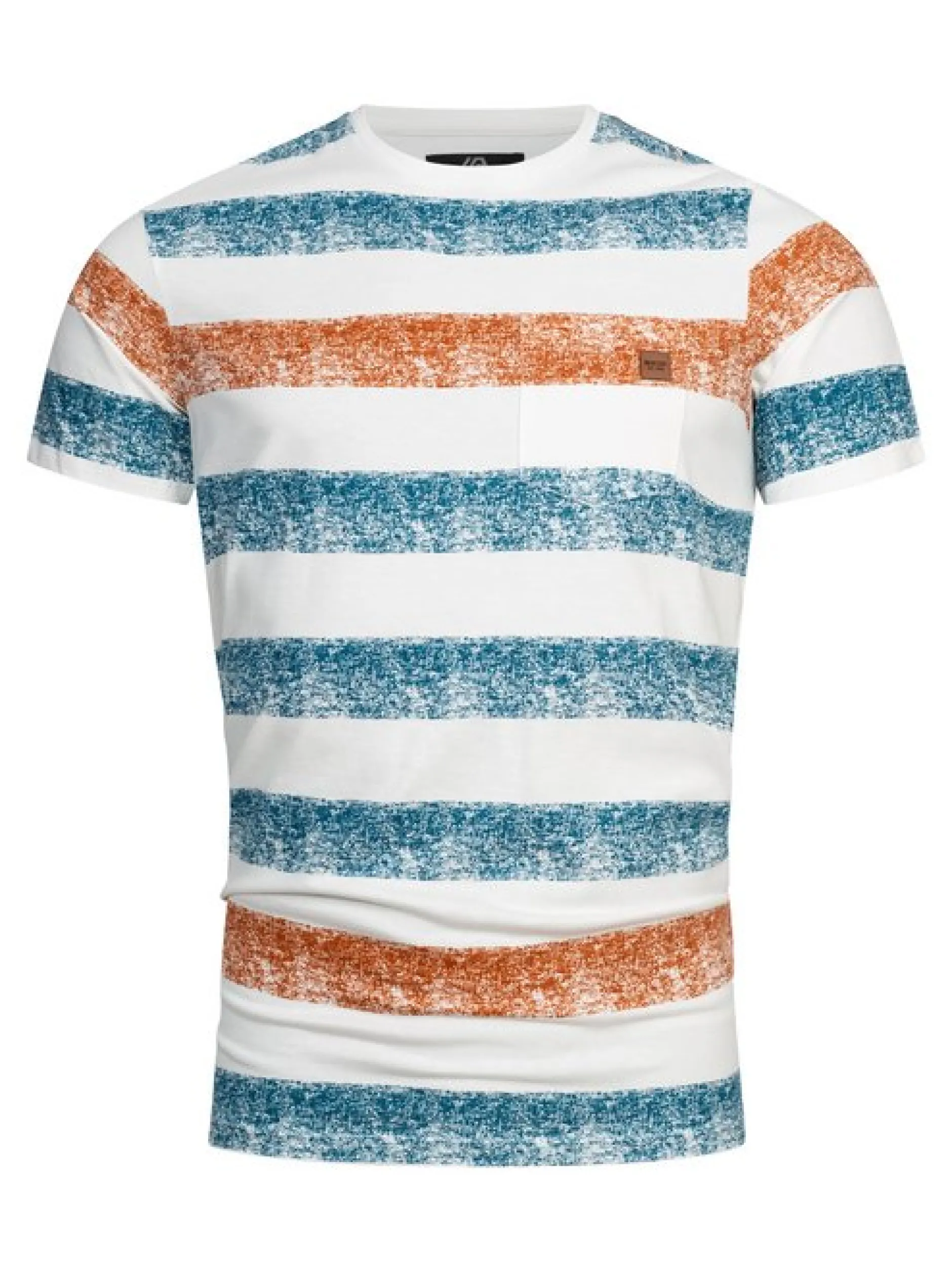 Indicode Herren T-Shirt - INTamka in cognac mehrfarbig