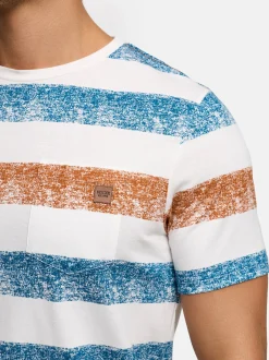 Indicode Herren T-Shirt - INTamka in cognac mehrfarbig