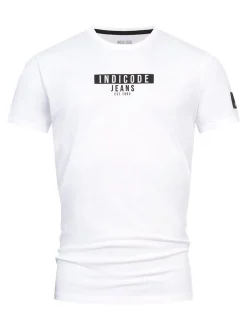 Indicode Herren T-Shirt - INVegas in weiß