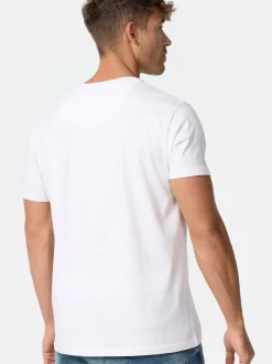 Indicode Herren T-Shirt - INVegas in weiß