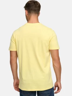 Indicode Herren T-Shirt - Kloge in gelb