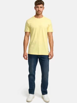 Indicode Herren T-Shirt - Kloge in gelb