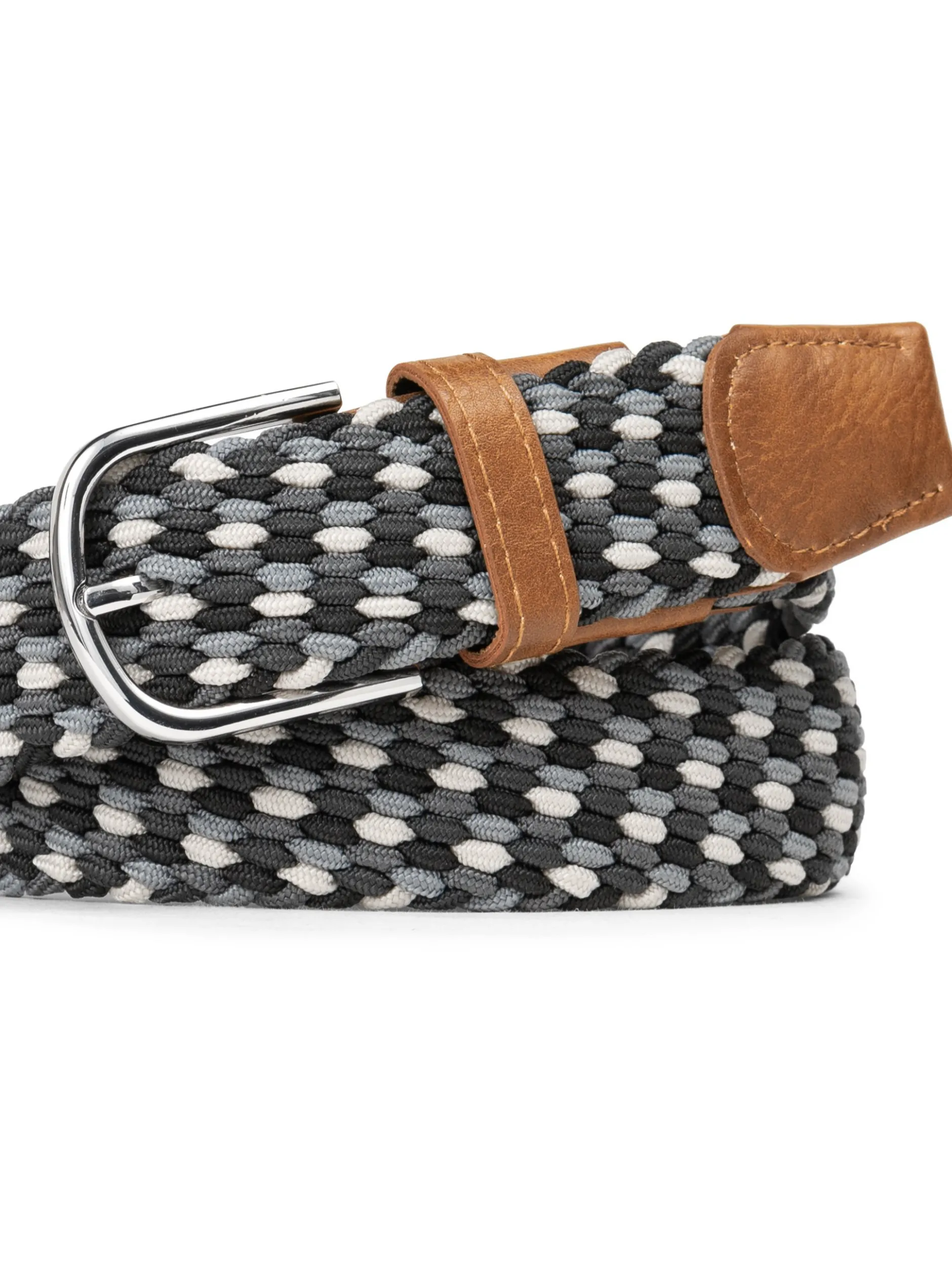 Indicode Unisex Gürtel - Anders in schwarz