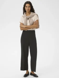 Inwear Damen Casual Hose Zhen Mittlere Taille in schwarz