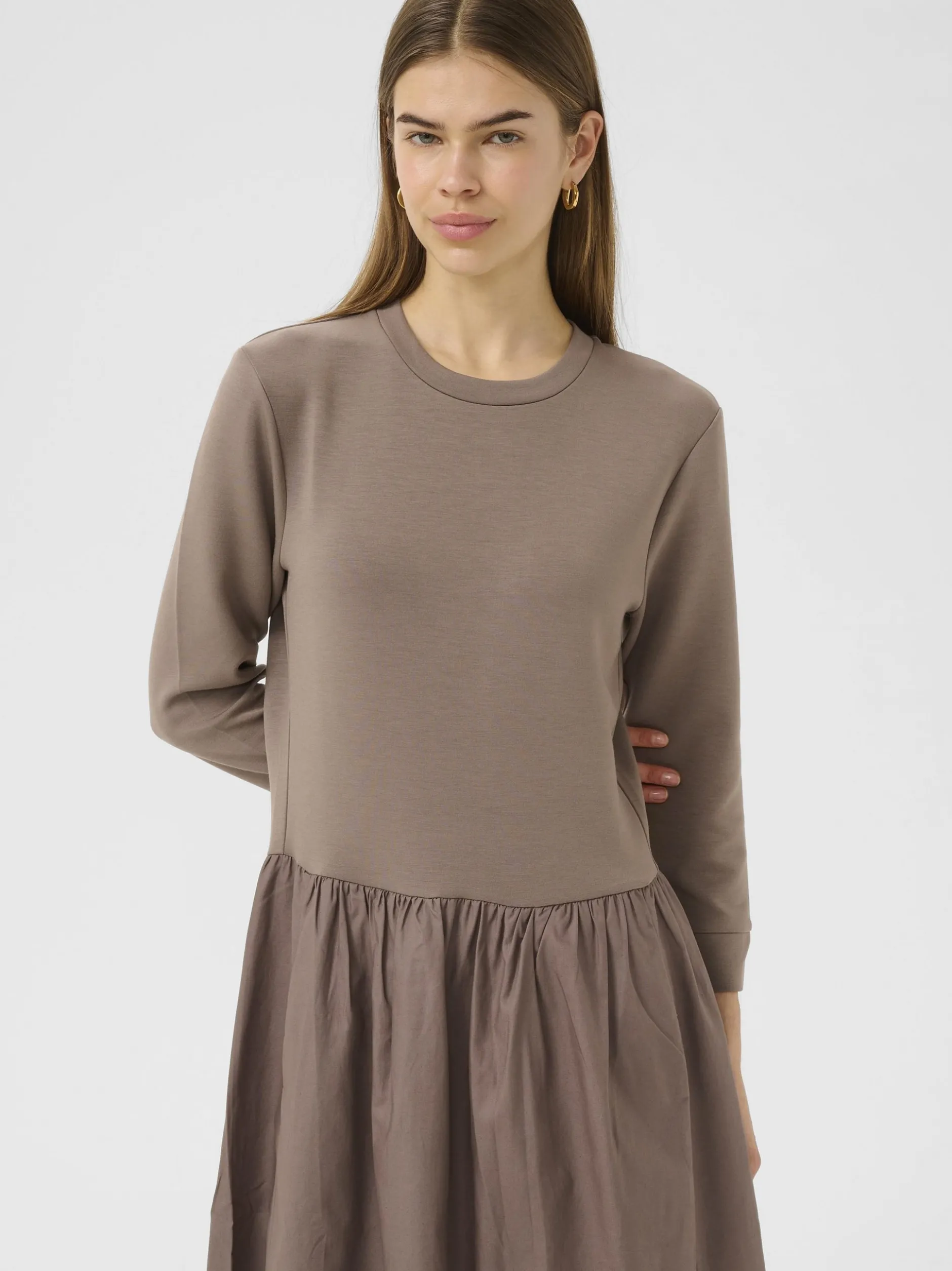 Inwear Damen Jerseykleid MiraIW in mocca