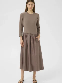 Inwear Damen Jerseykleid MiraIW in mocca