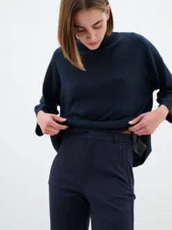 Inwear Damen Pants Suiting EmmyIW Mittlere Taille in marine