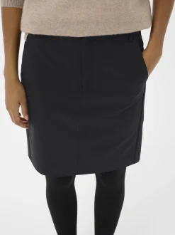 Inwear Damen Rock Zella Mittlere Taille in schwarz