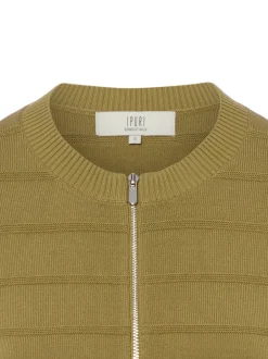 Ipuri Essentials Damen Strickjacke in oliv