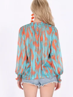 IZIA Damen Bluse in aqua