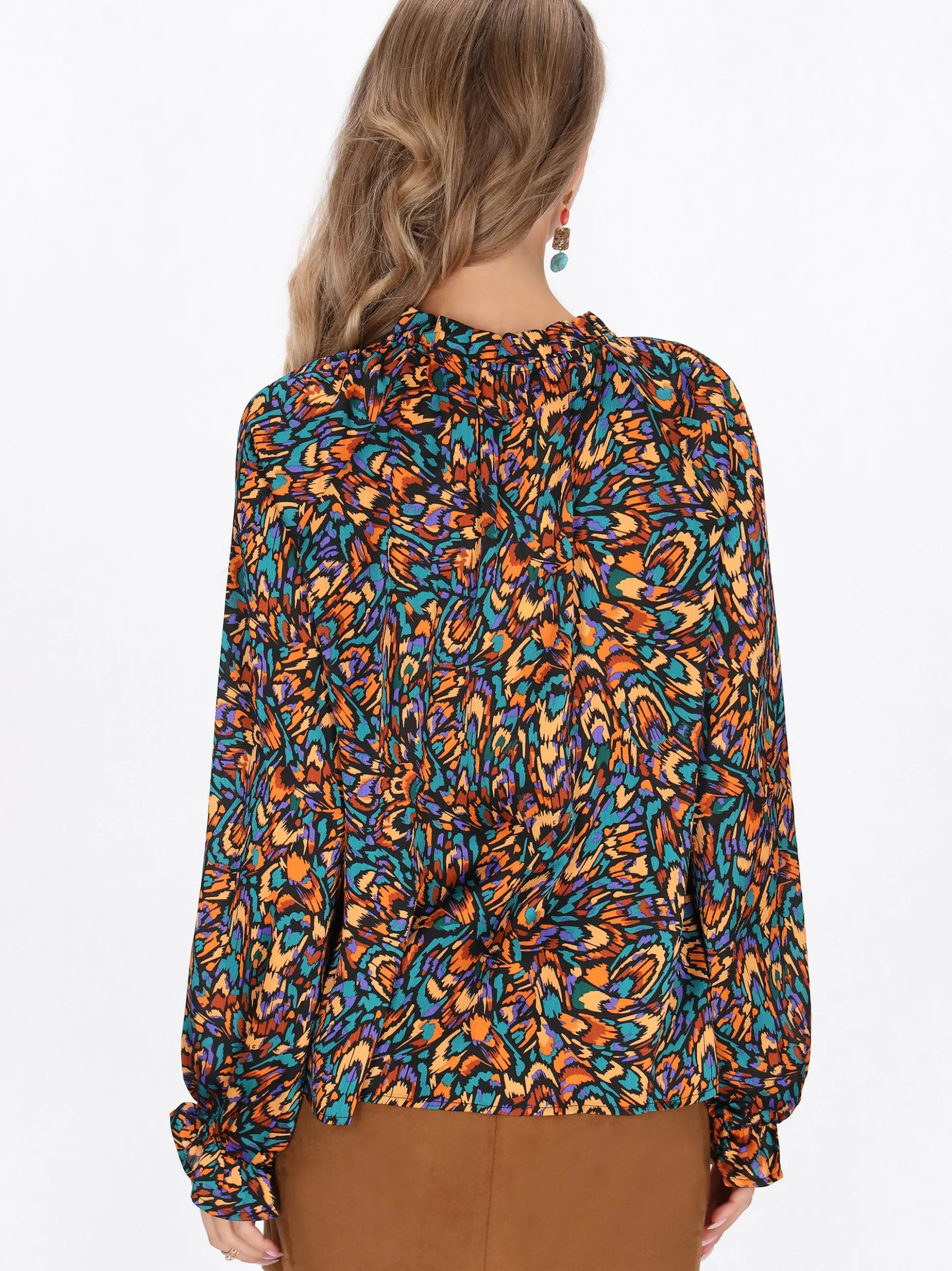 IZIA Damen Bluse in mehrfarbig