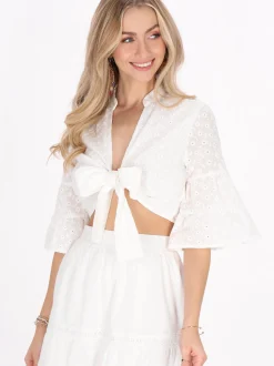 IZIA Damen Bluse in weiß