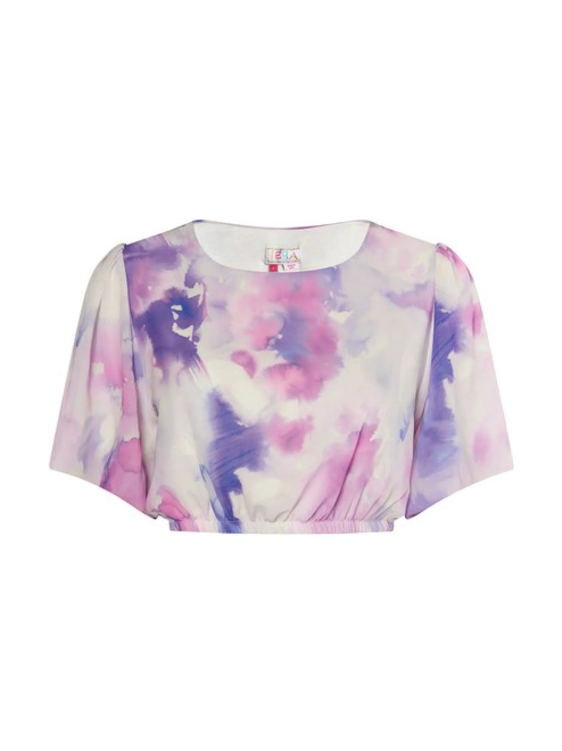 IZIA Damen Bluse mit Batikmuster in flieder
