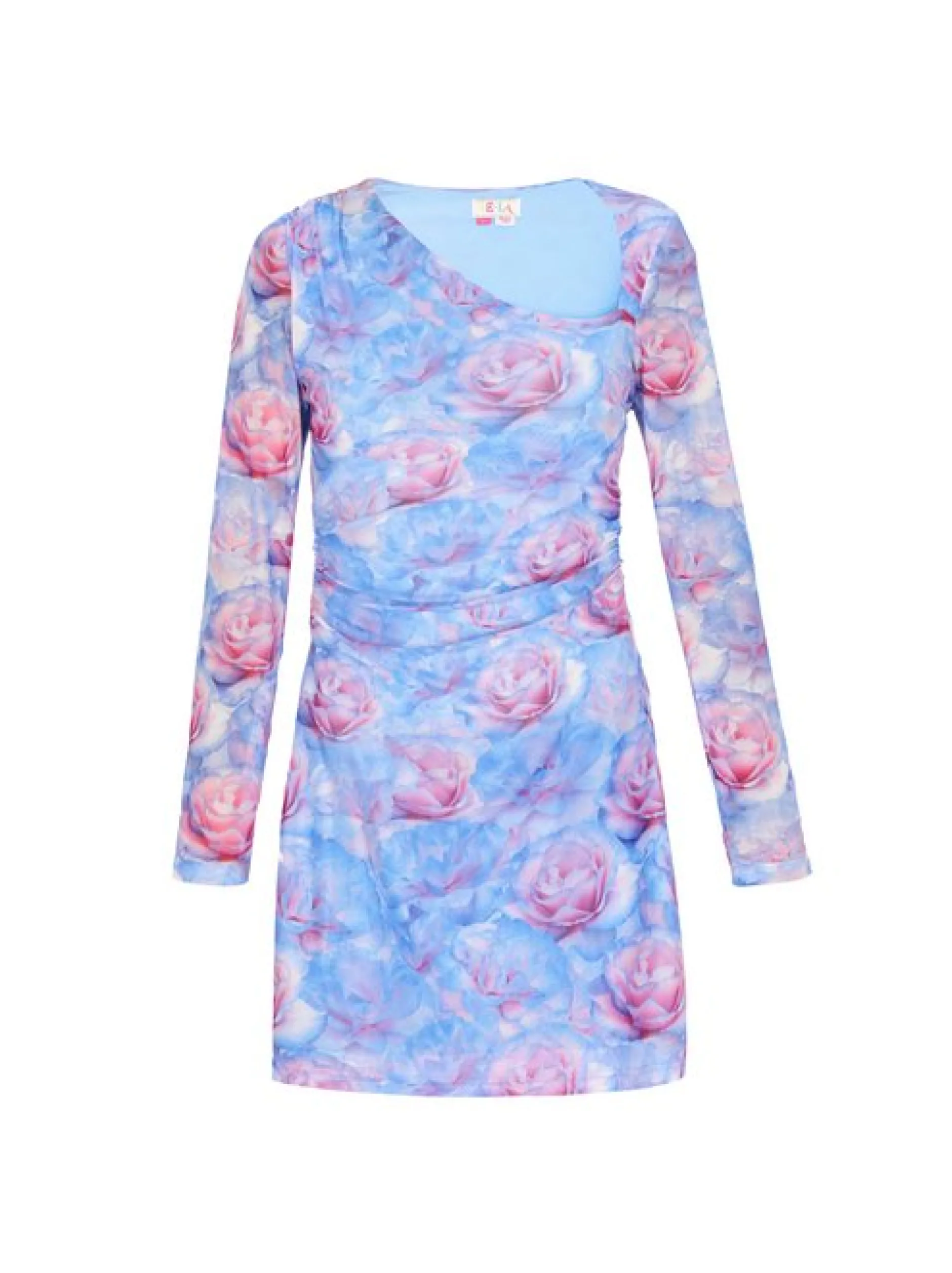 IZIA Damen Kleid in blau - Länge: mittel