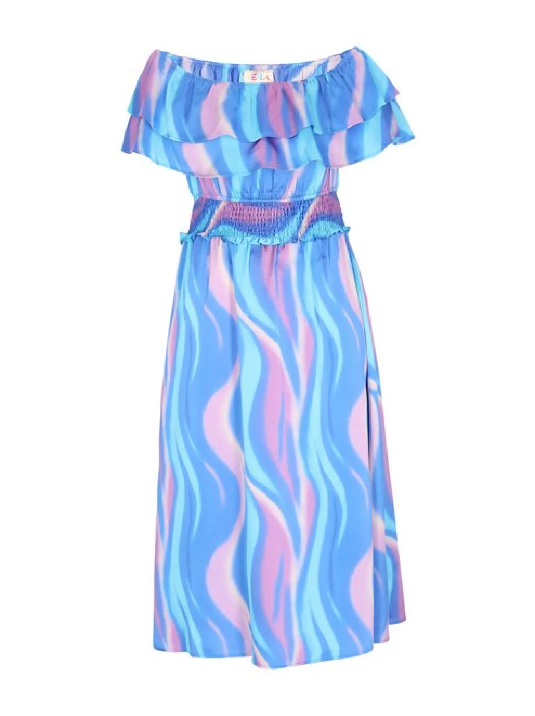 IZIA Damen Kleid in blau - Länge: mittel