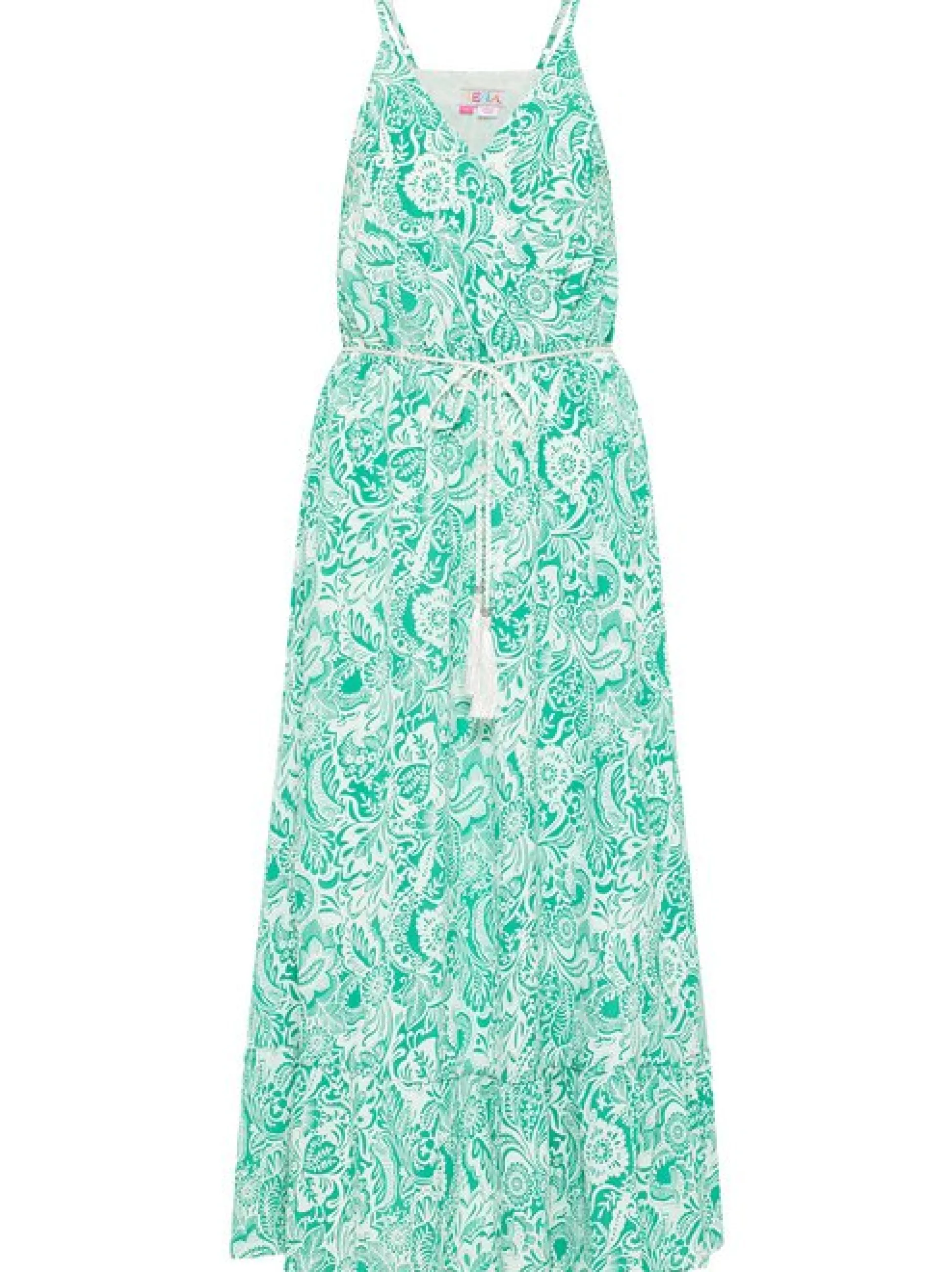 IZIA Damen Kleid in grün - Ausschnitt: V-Ausschnitt