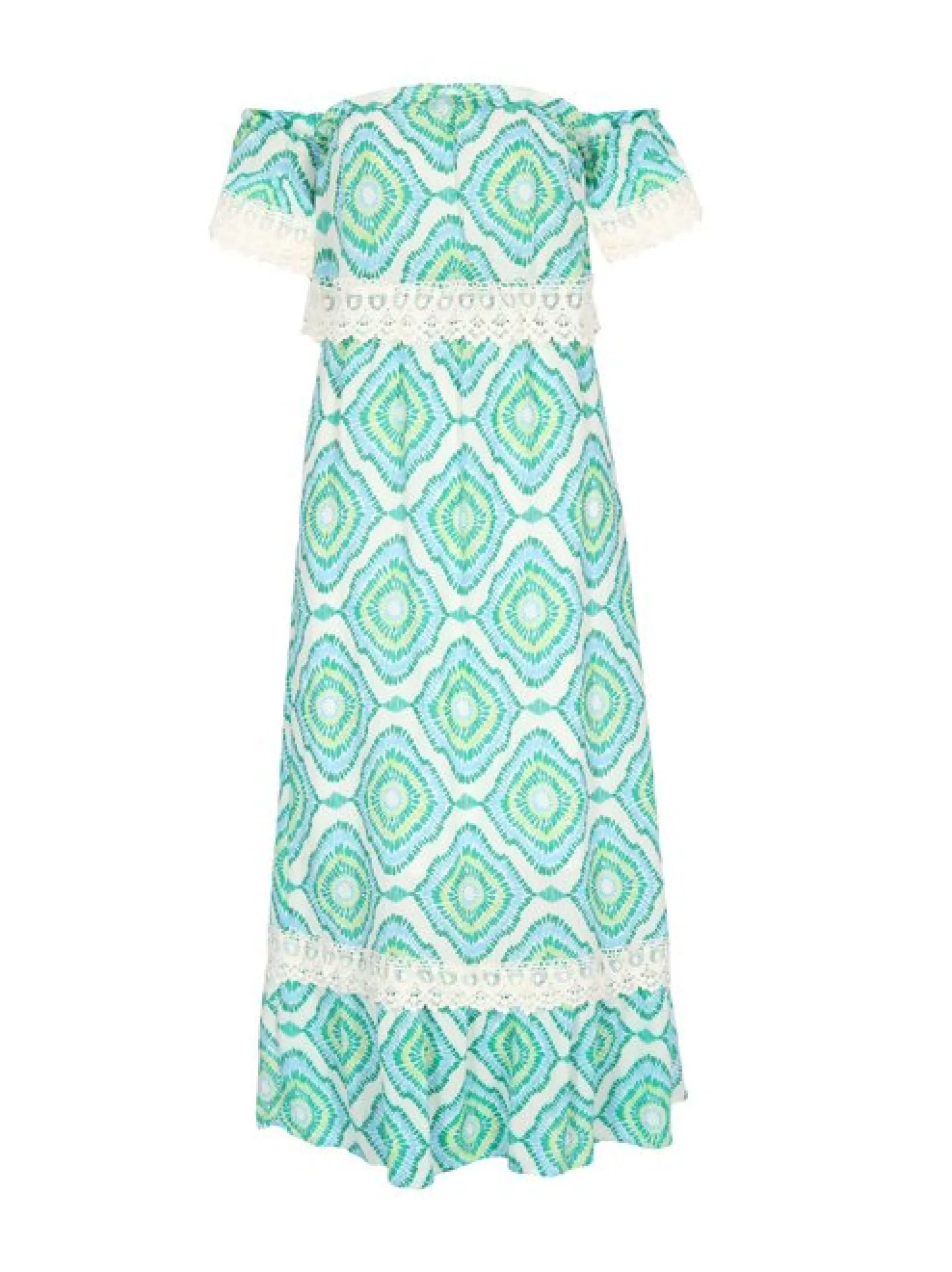 IZIA Damen Kleid in grün - Länge: mittel