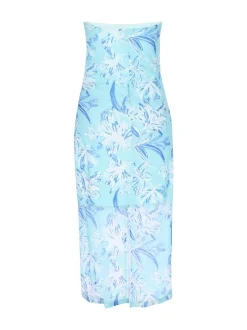 IZIA Damen Kleid in hellblau - Länge: mittel