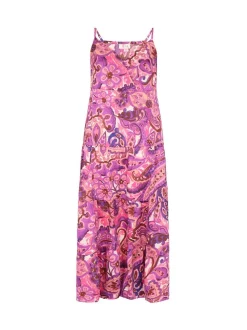 IZIA Damen Kleid in lila - Länge: mittel