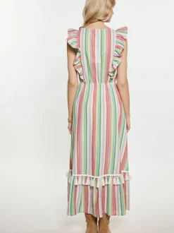 IZIA Damen Kleid in mehrfarbig - Länge: mittel