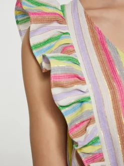 IZIA Damen Kleid in mehrfarbig - Länge: mittel