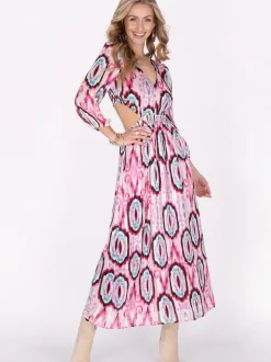 IZIA Damen Kleid in mehrfarbig - Länge: mittel