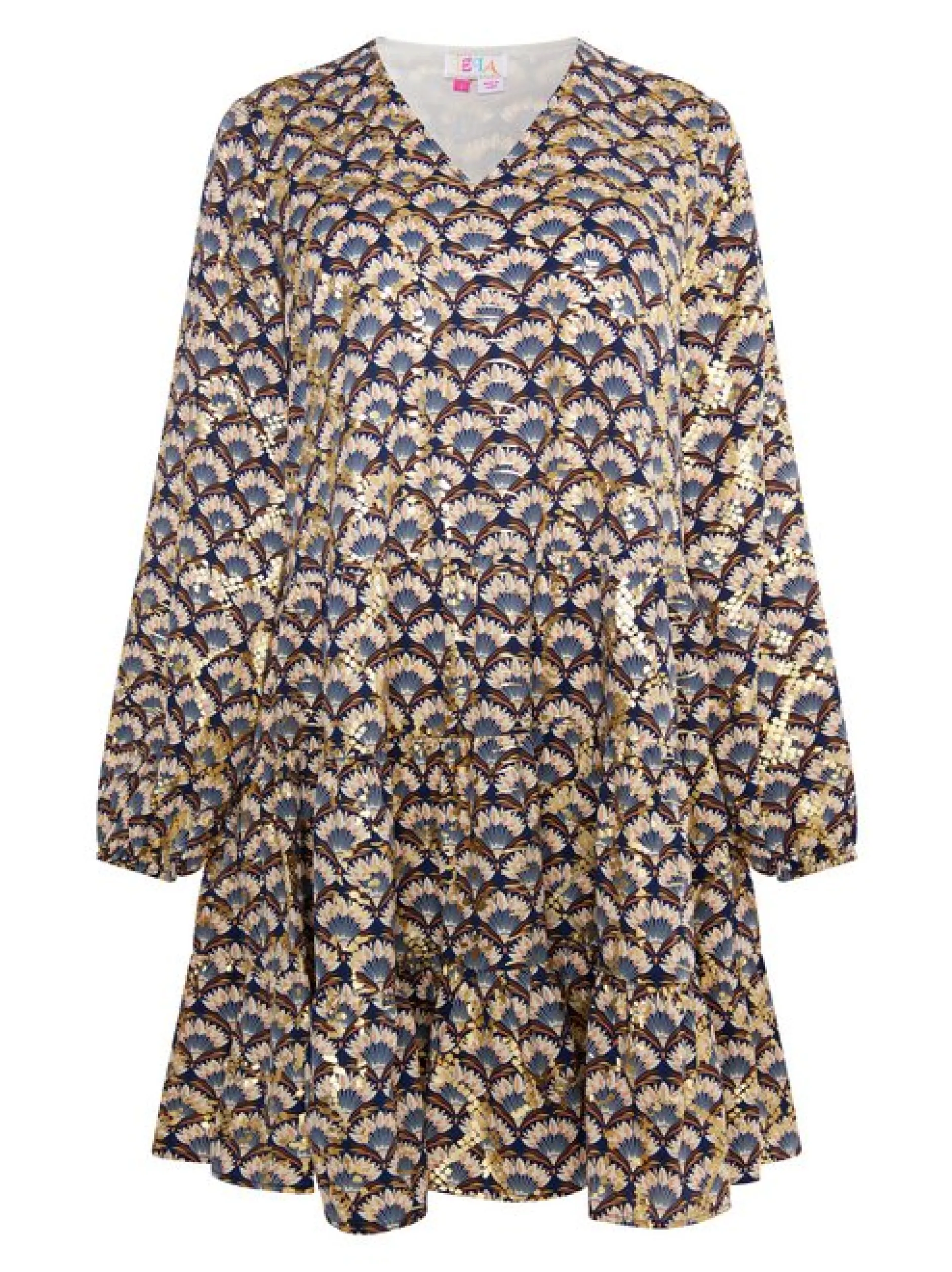 IZIA Damen Kleid in mehrfarbig - Länge: mittel