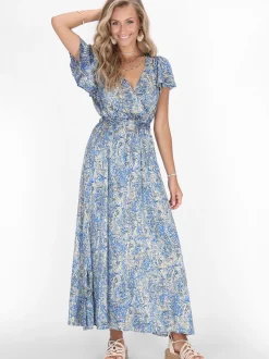 IZIA Damen Kleid in mehrfarbig - Länge: mittel