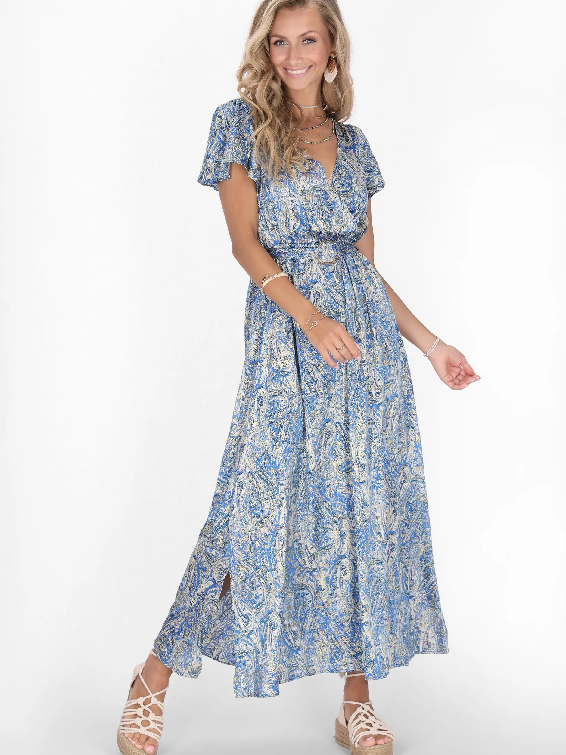 IZIA Damen Kleid in mehrfarbig - Länge: mittel