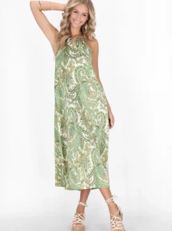 IZIA Damen Kleid in mehrfarbig - Länge: mittel