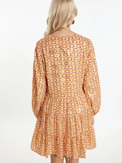 IZIA Damen Kleid in mehrfarbig - Länge: mittel