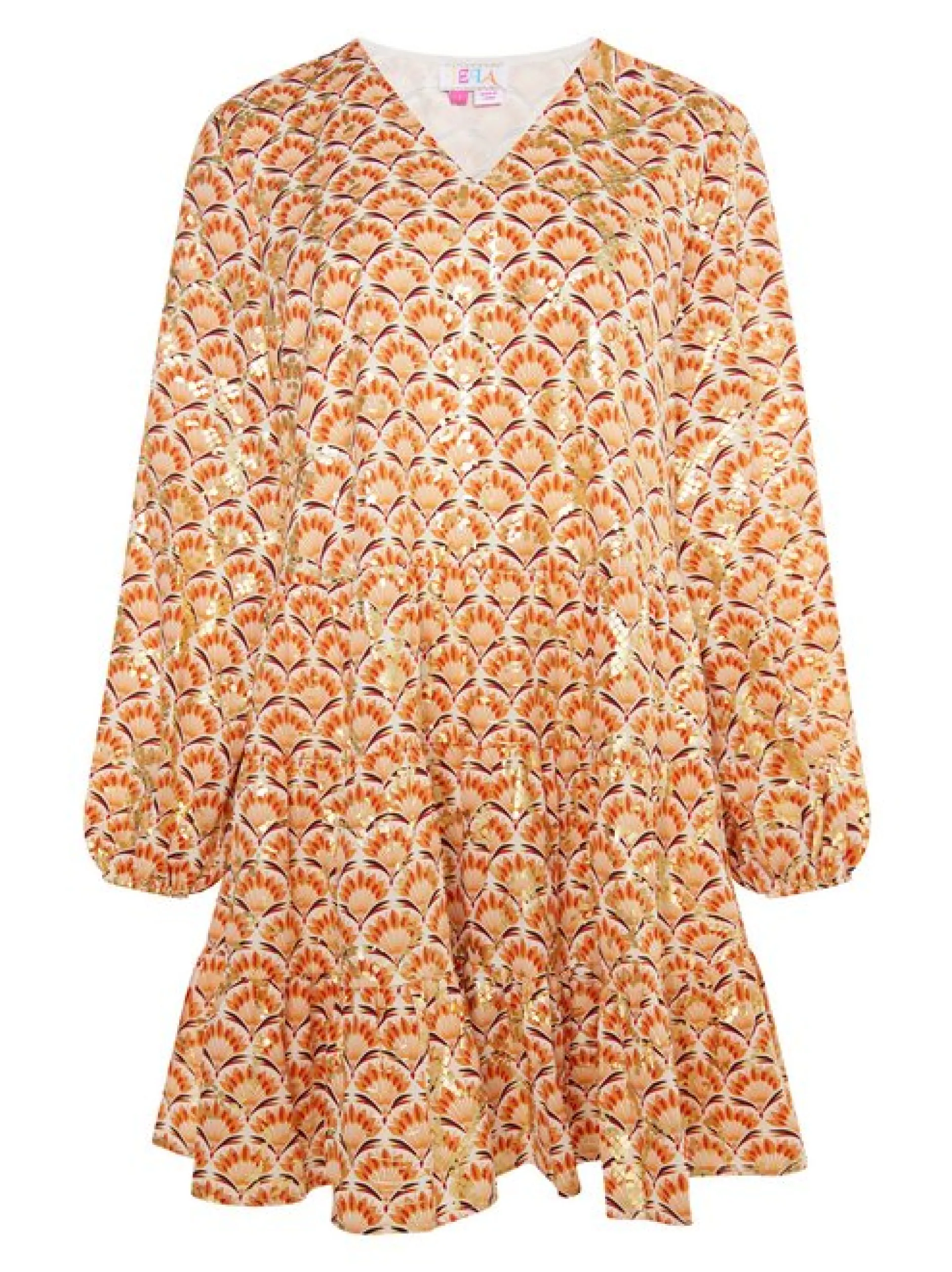 IZIA Damen Kleid in mehrfarbig - Länge: mittel