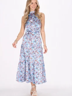 IZIA Damen Kleid in mehrfarbig