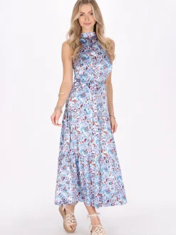 IZIA Damen Kleid in mehrfarbig