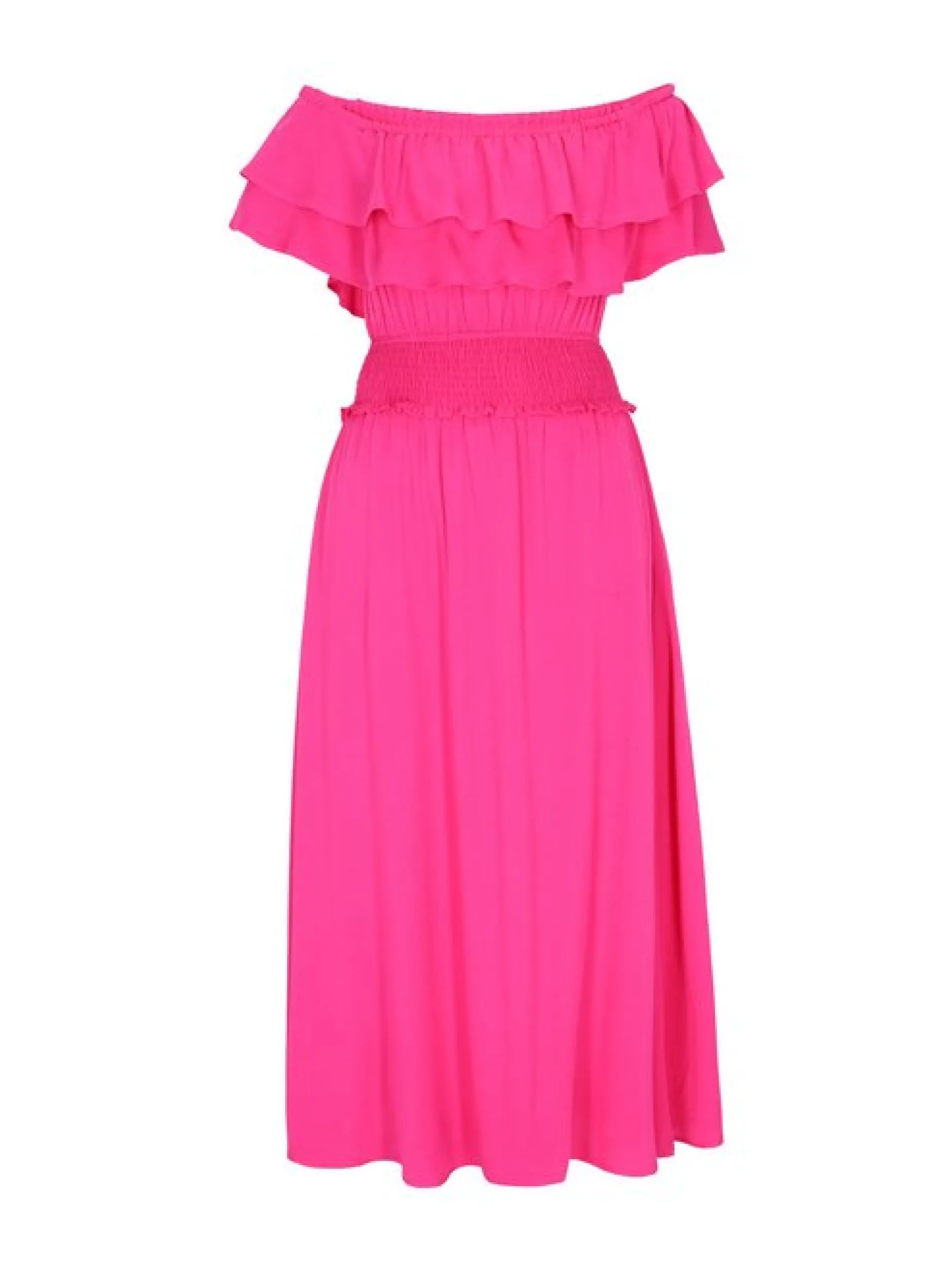 IZIA Damen Kleid in pink - Länge: mittel