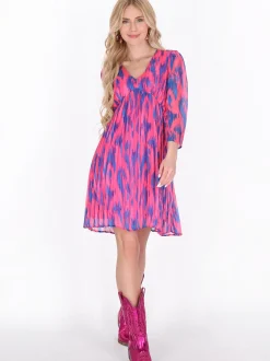 IZIA Damen Kleid in rosa - Länge: mittel