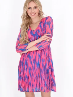 IZIA Damen Kleid in rosa - Länge: mittel