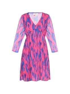 IZIA Damen Kleid in rosa - Länge: mittel