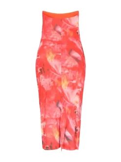 IZIA Damen Kleid in rot - Länge: mittel