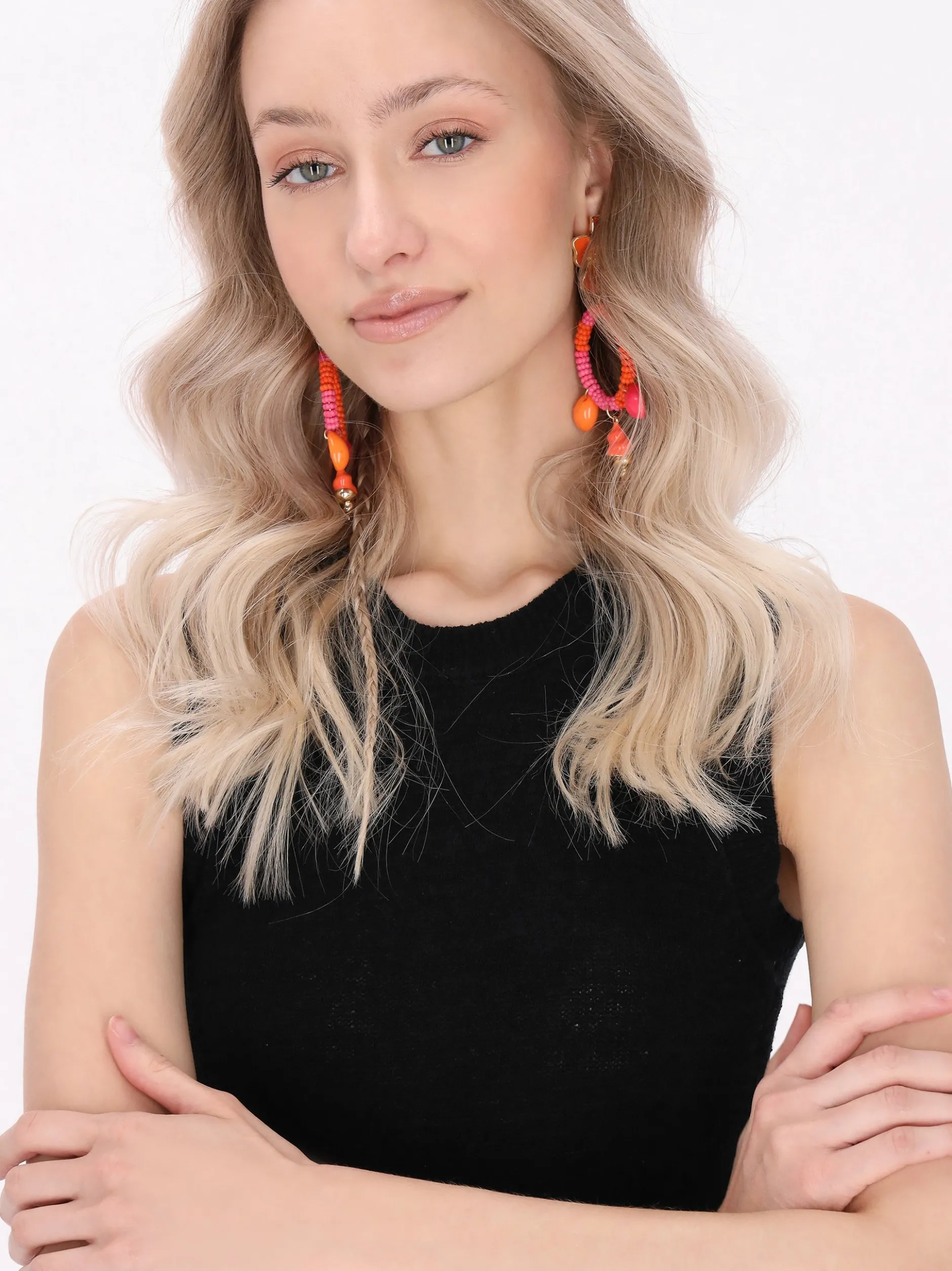 IZIA Damen Kleid in schwarz - Ausschnitt: Rundhals