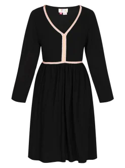 IZIA Damen Kleid in schwarz - Länge: mittel
