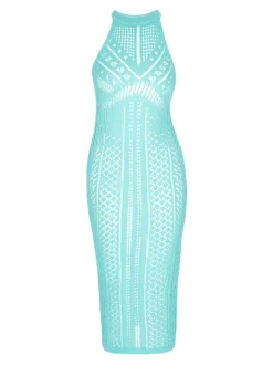 IZIA Damen Kleid in türkis - Länge: mittel