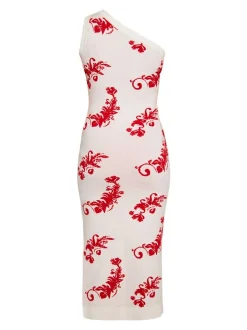 IZIA Damen Kleid in weiß - Ausschnitt: Cache-Coeur