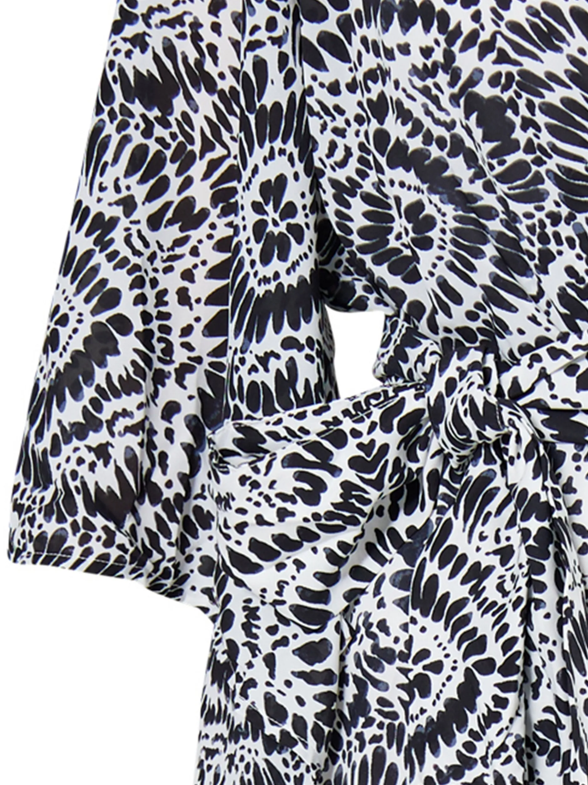 IZIA Damen Maxikleid mit Print in schwarz