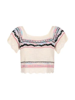 IZIA Damen Pullover in ecru