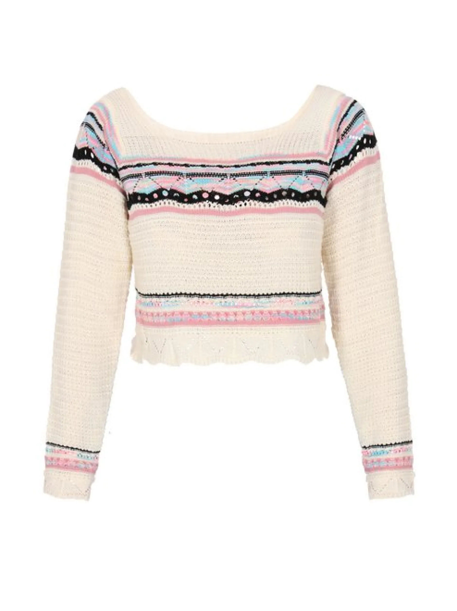 IZIA Damen Pullover in ecru