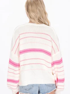 IZIA Damen Pullover in ecru