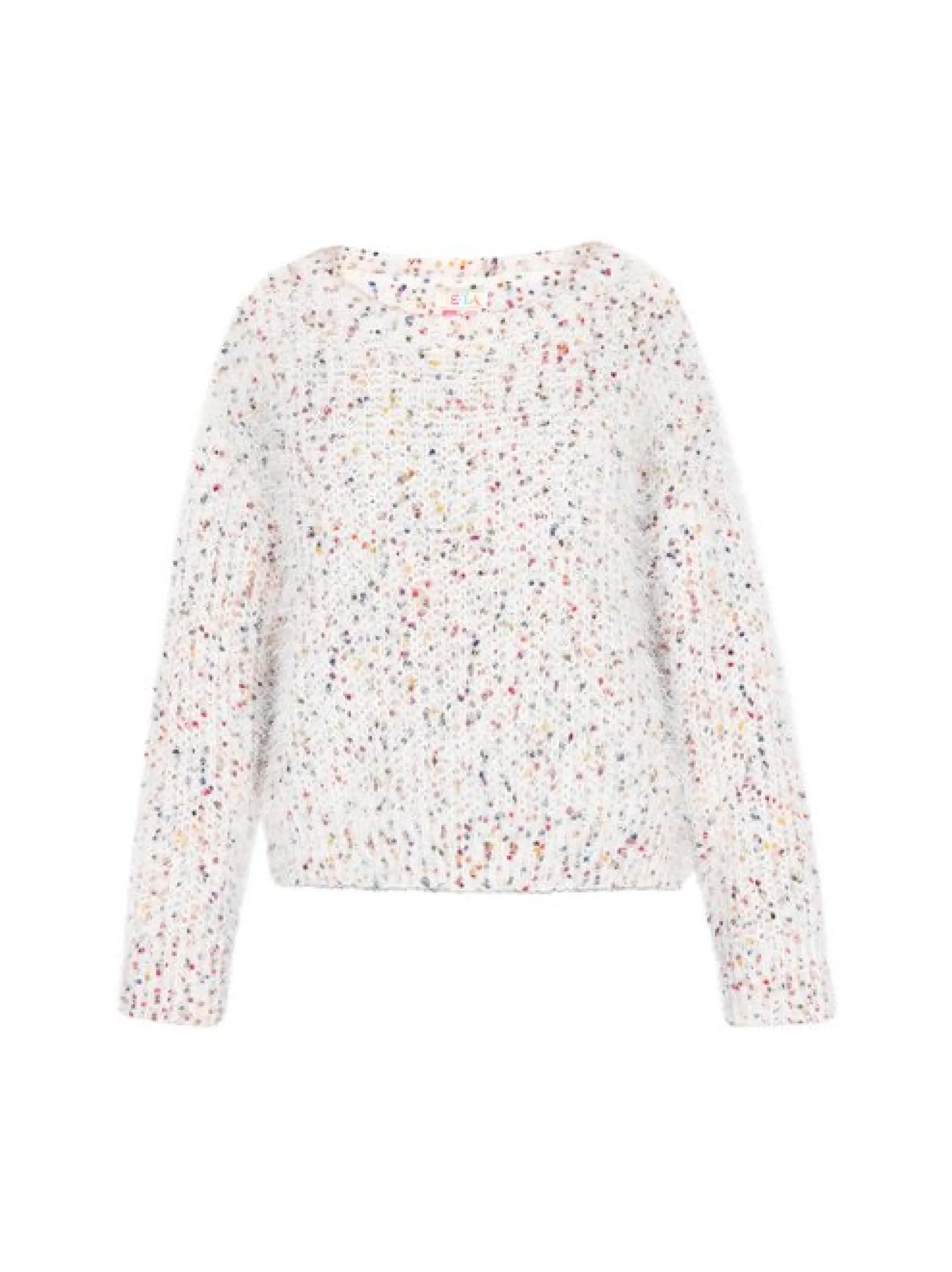 IZIA Damen Pullover in ecru - Ausschnitt: Rundhals
